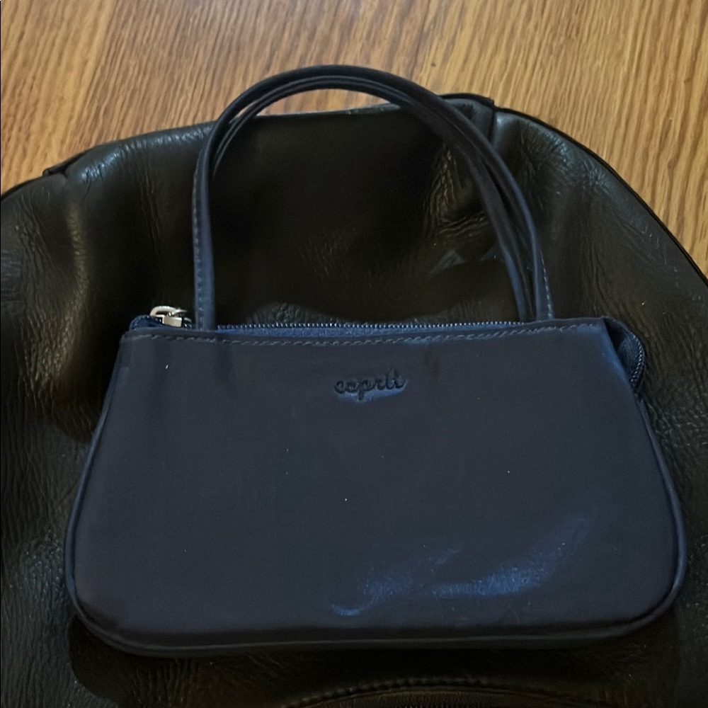 Capelli of New York Black Shoulder Bag Classic Elegance